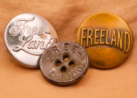 Freeland Workwear Overall Vintage Metal Button Various 17-20mm