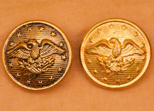 Eagle Olive Branch Metal Button Various 19mm