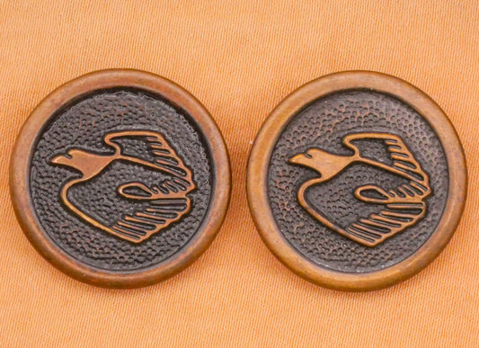 Eagle Modern Look Design Military Patriotic Metal Button 23mm