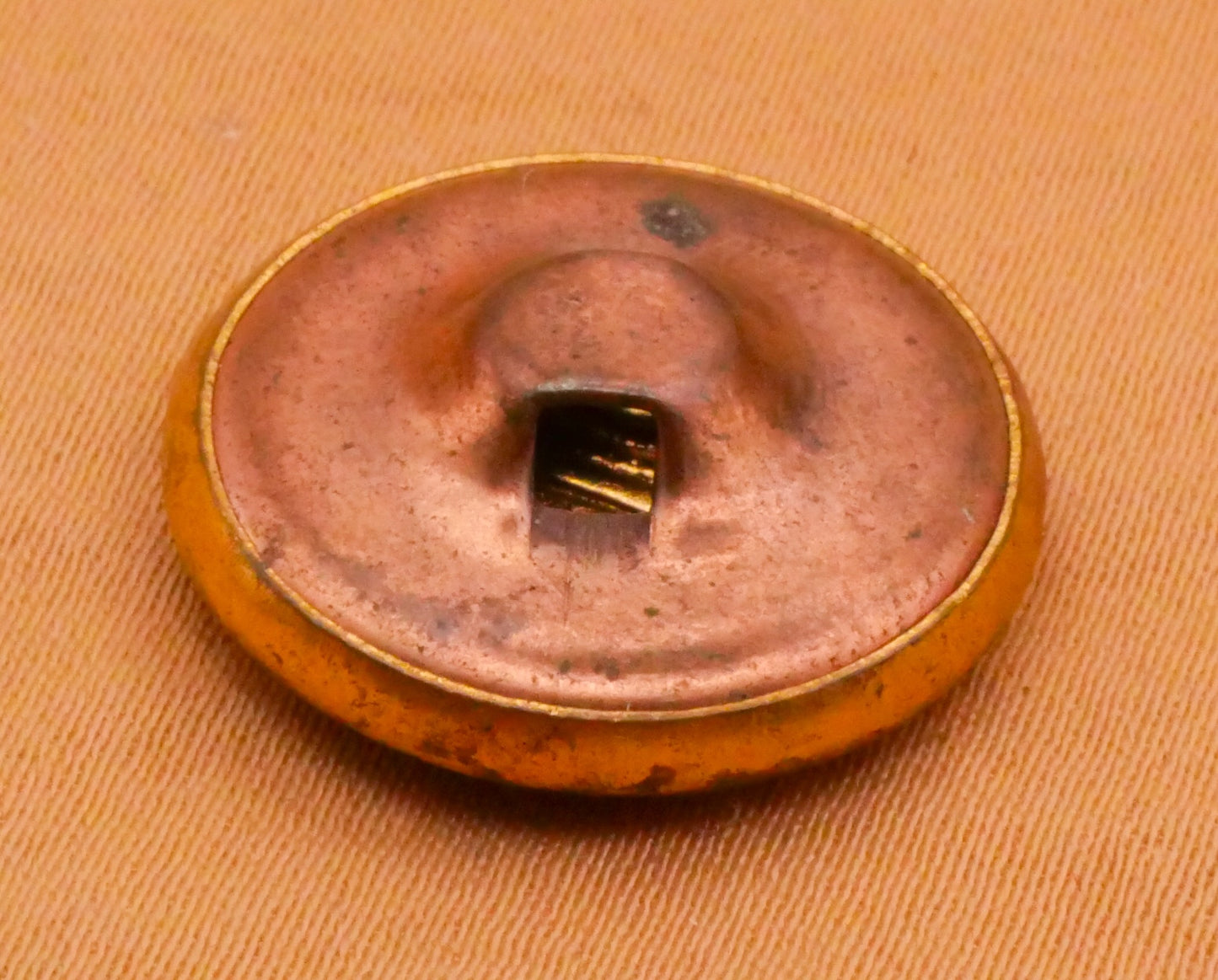 American Flag Vintage Gold Metal Button 19mm