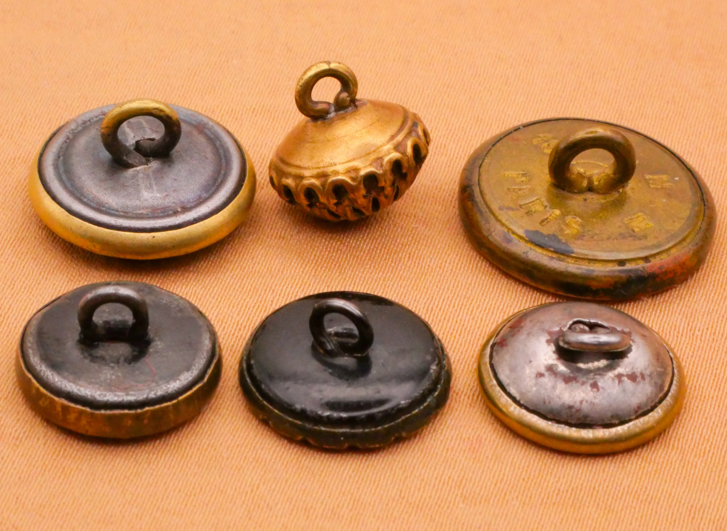 Star Steel Cut or Twinkle Victorian Metal Button Various 11-18mm