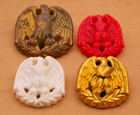 Eagle Bird Olive Branch Vintage Plastic Button Various 17-22mm