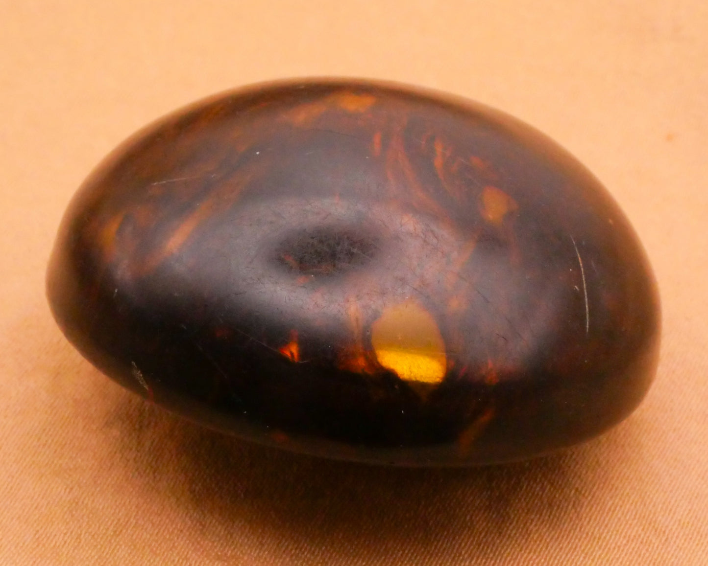 Tortoiseshell Look Celluloid Bubble Dome Early Plastic Large Button 38mm