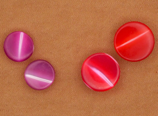 Purple or Pink Mother of Pearl Vintage Pair of Buttons Various 8-10mm