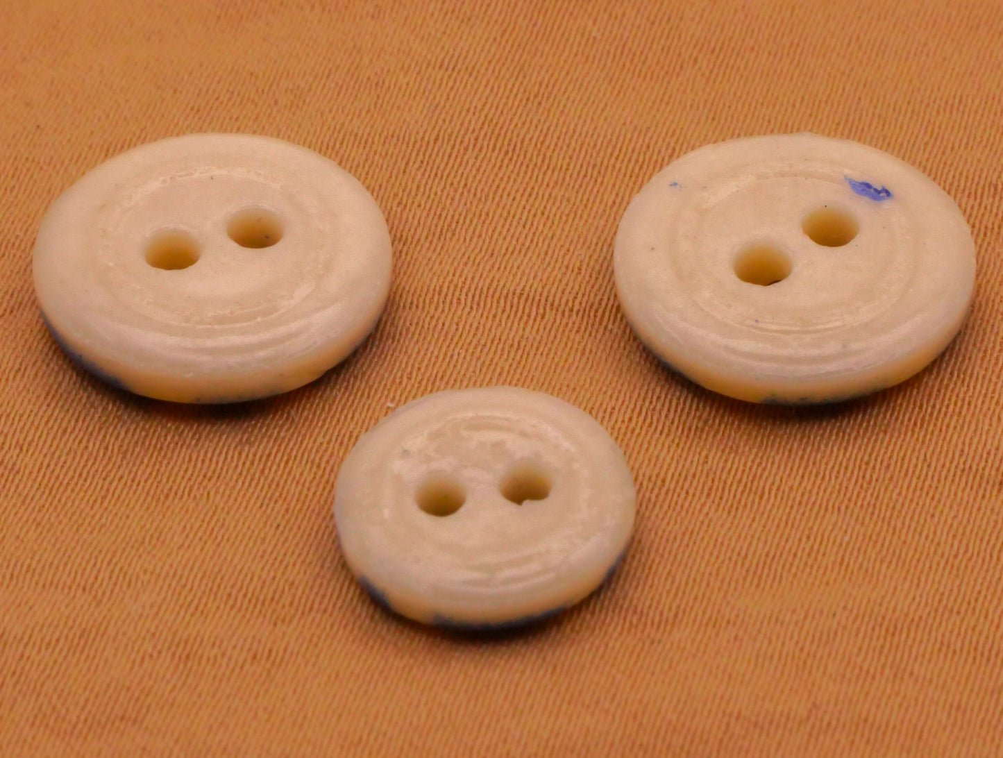 Blue Stencil China Antique Button Various 12-14mm