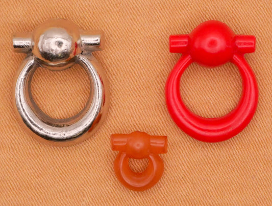 Door Knocker Loop Vintage Plastic Button Various 10-23mm