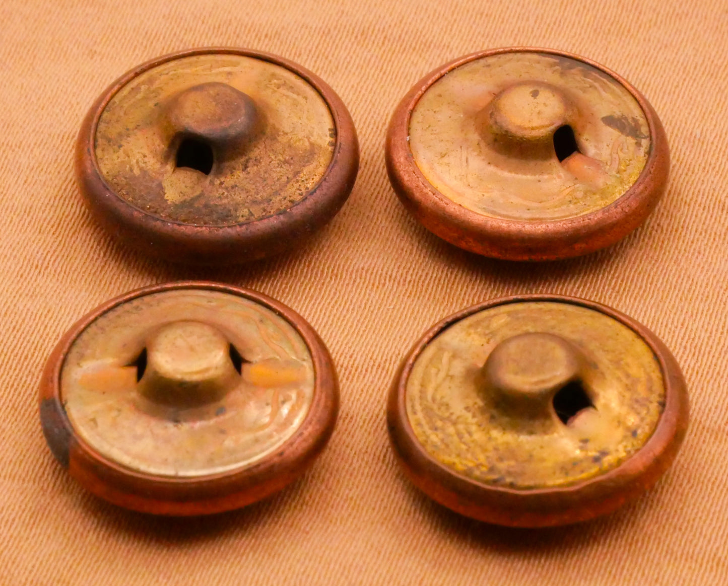 Bee Hive Copper Look Metal Vintage Button Various 16mm