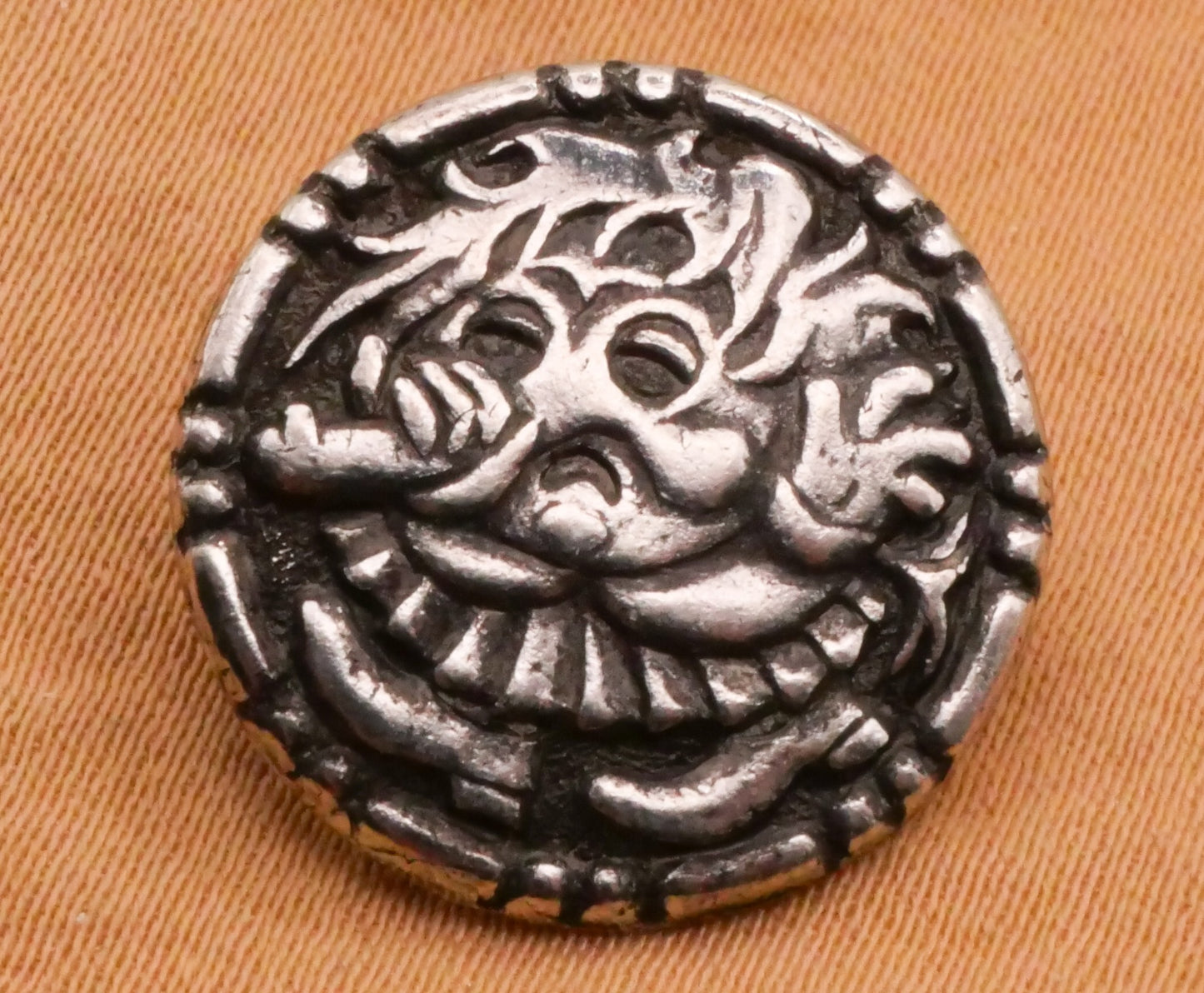 Troll or Cat Folklore Norwegian Pewter Metal Button Various 18mm