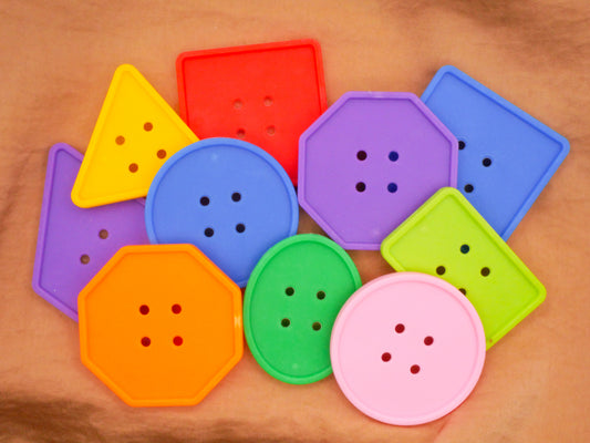 Sewing Buttons Kit Plastic Set of Ten Buttons and String 45-78mm