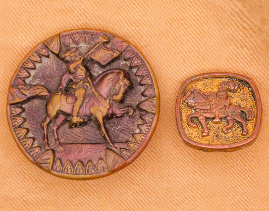 Horse Horseback Rider Button Various 17-31mm
