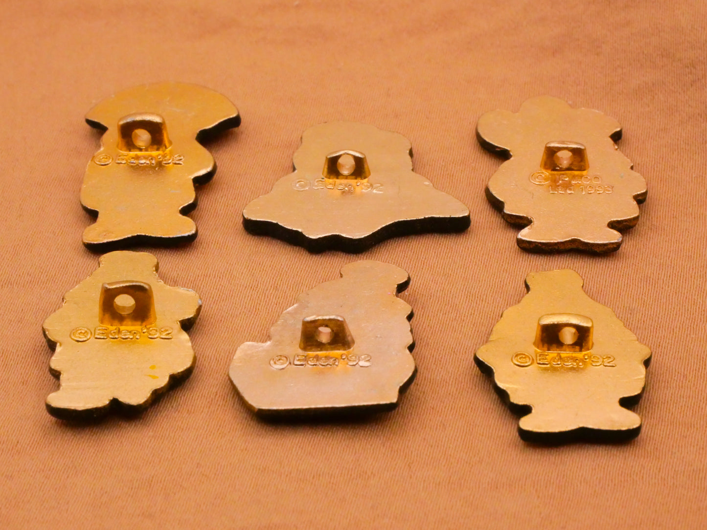 Paddington Bear Raincoat Hat Enamel Metal Button Various 14-26mm