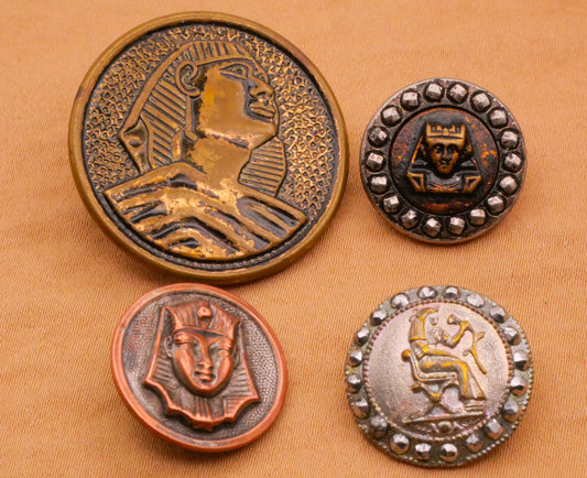 Pharaoh Egypt Egyptian Metal Button Various 17-30mm