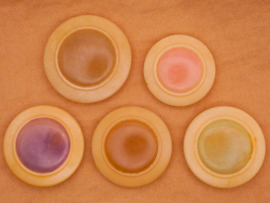Dyed Center Vegetable Ivory Tagua Nut Vintage Button Various 23-28mm