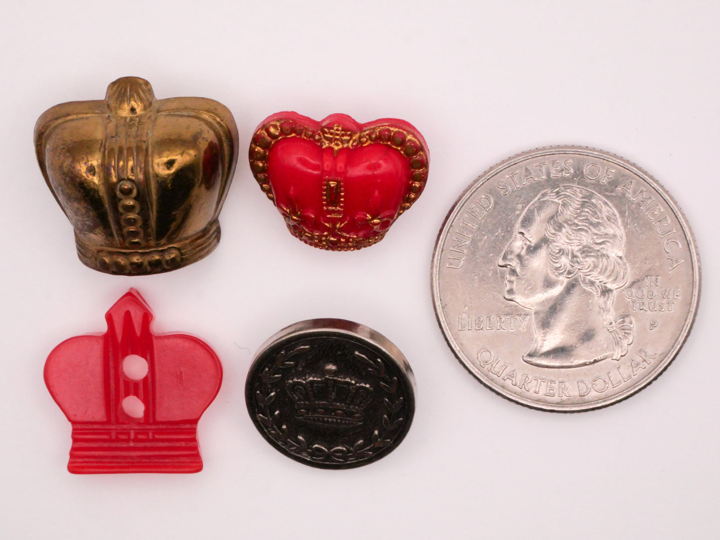 Crown Royalty Vintage Button Various 13-18mm