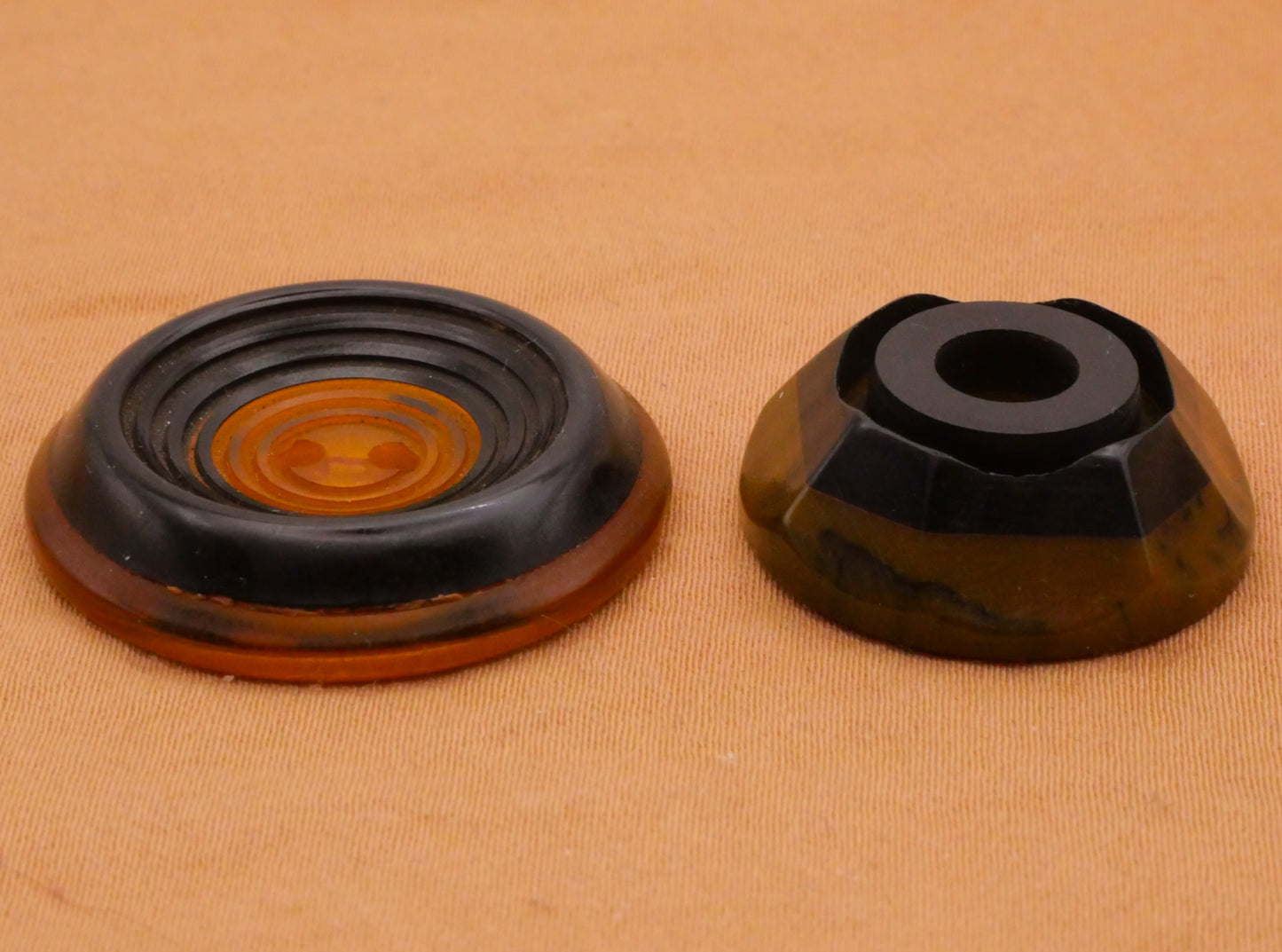 Laminated Two-Tone Bakelite Early Plastic Button Various 22-27mm