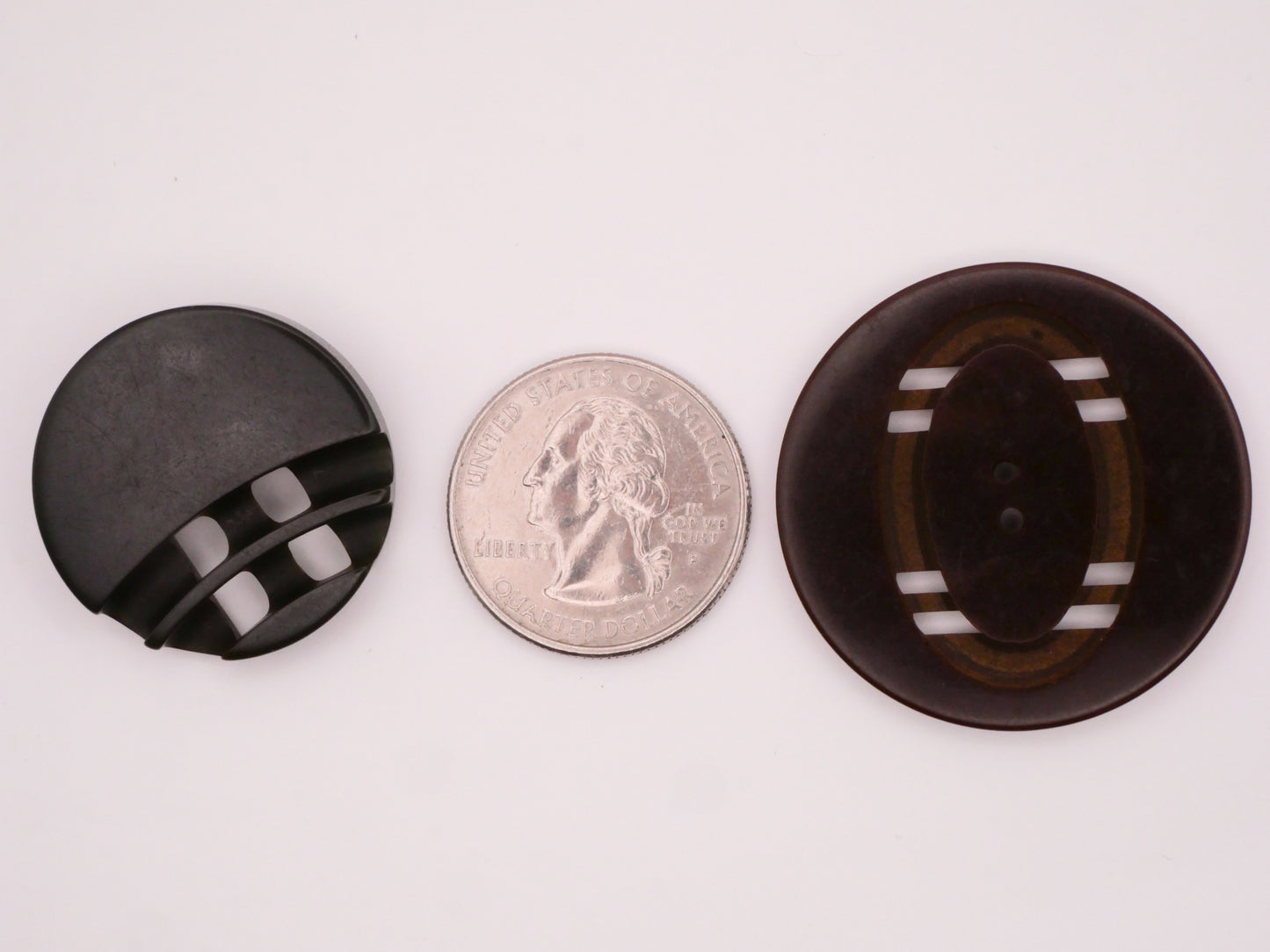 Machine Carved Bakelite Early Plastic Button Various 28-36mm