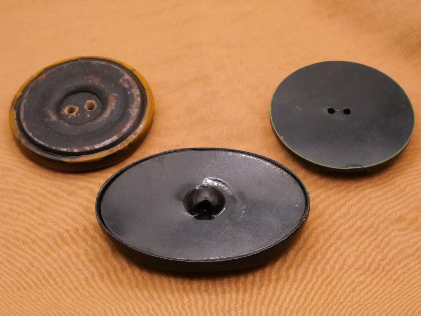 Industrial Deco Celluloid Early Plastic Button Various 34-50mm