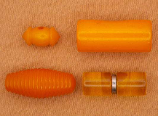 Butterscotch or Apple Juice Bakelite Early Plastic Toggle Button Various 8-29mm
