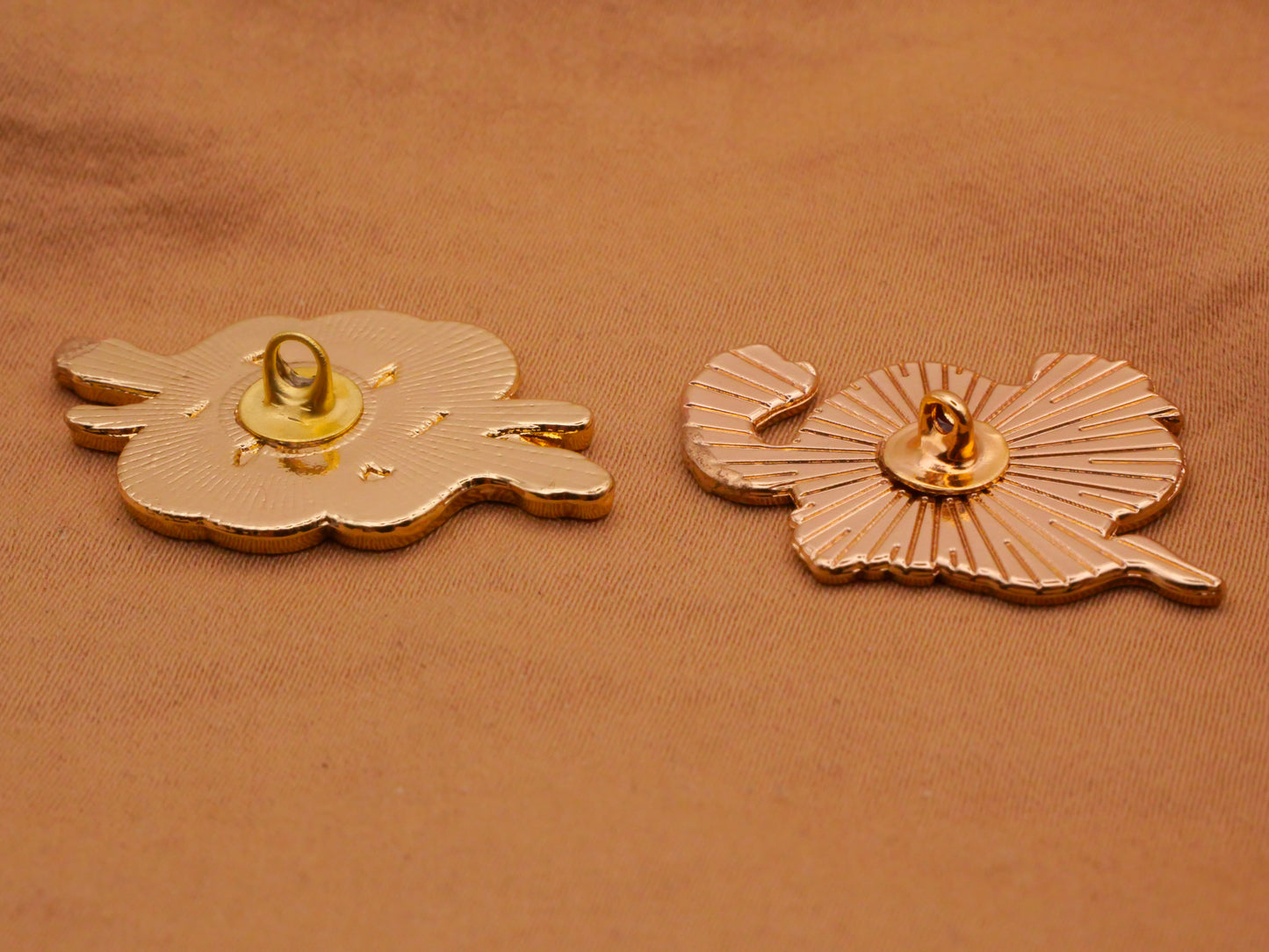Snake Celestial Flower Enamel Metal Button Various 19-31mm