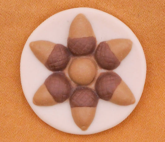 Acorns Jasperware Stoneware Stella Rzanski Studio Button 28mm