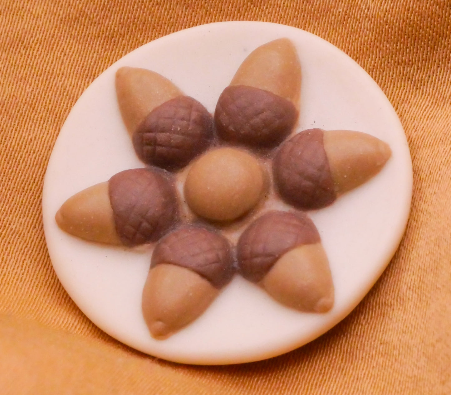 Acorns Jasperware Stoneware Stella Rzanski Studio Button 28mm
