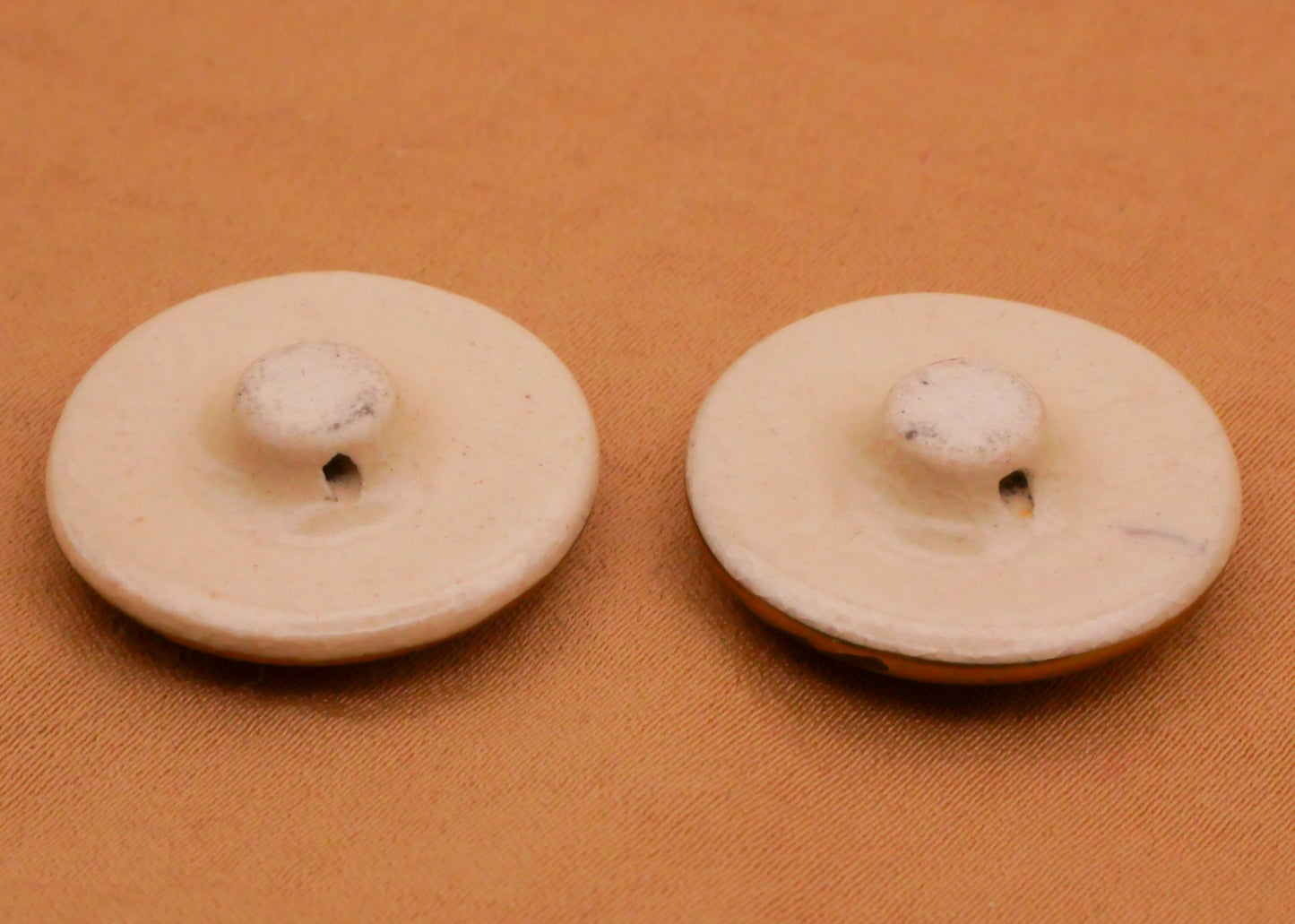 Leaf Leaves Satsuma Hand-Painted Antique Button Various 22mm