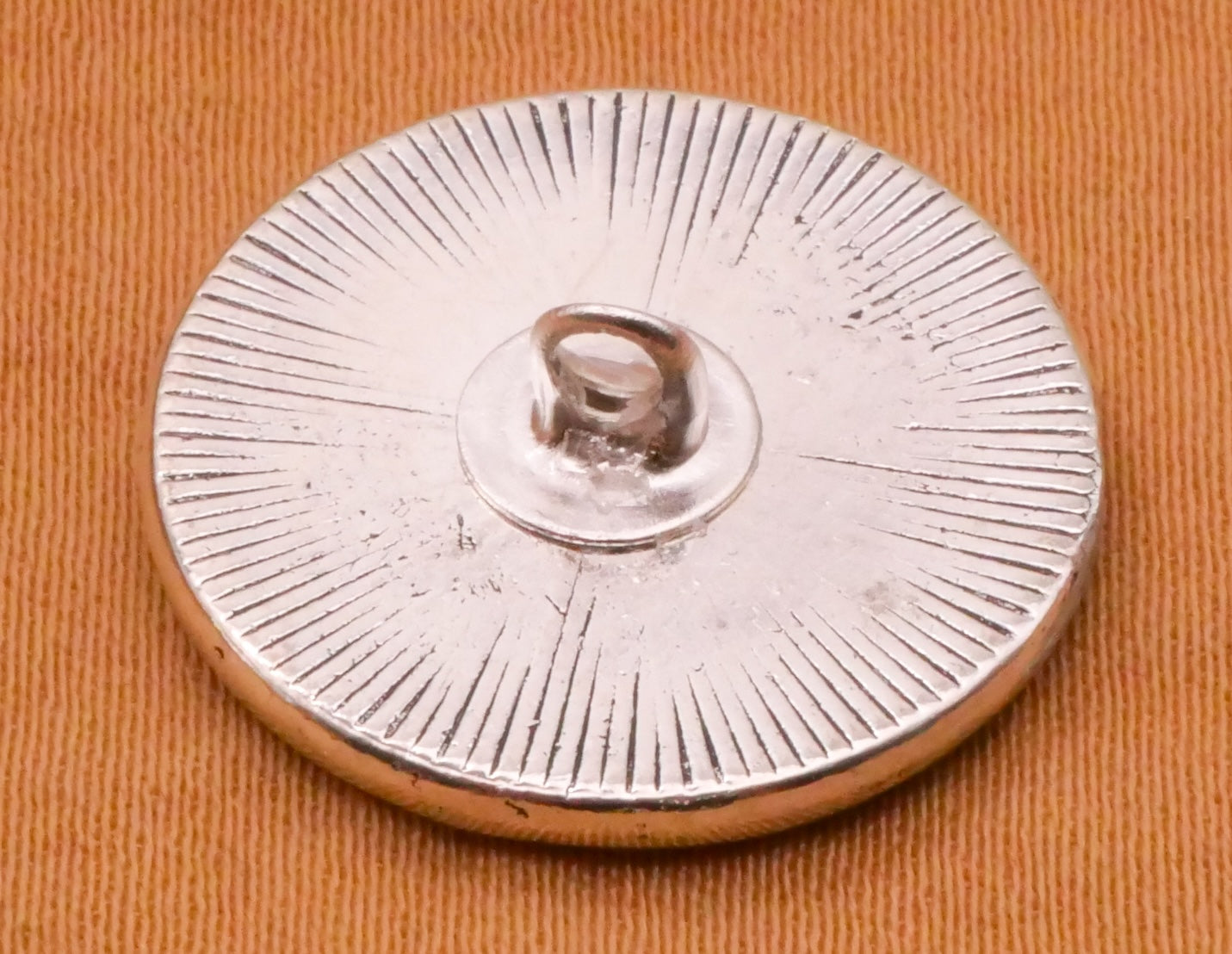 Crescent Man On The Moon Stars Planet Silver Metal Button 19mm