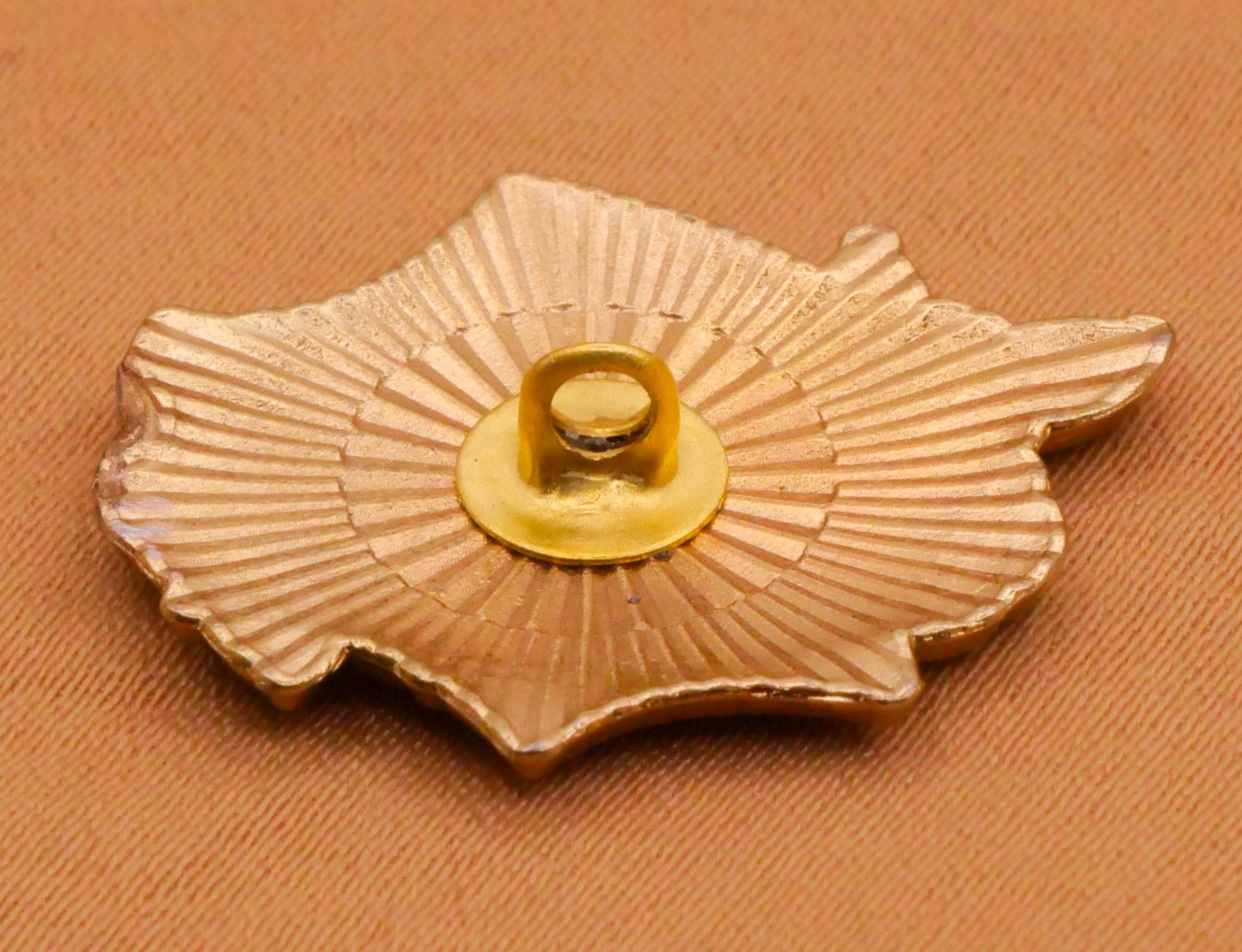 Spider Web Flowers Enamel Metal Button 19x21mm