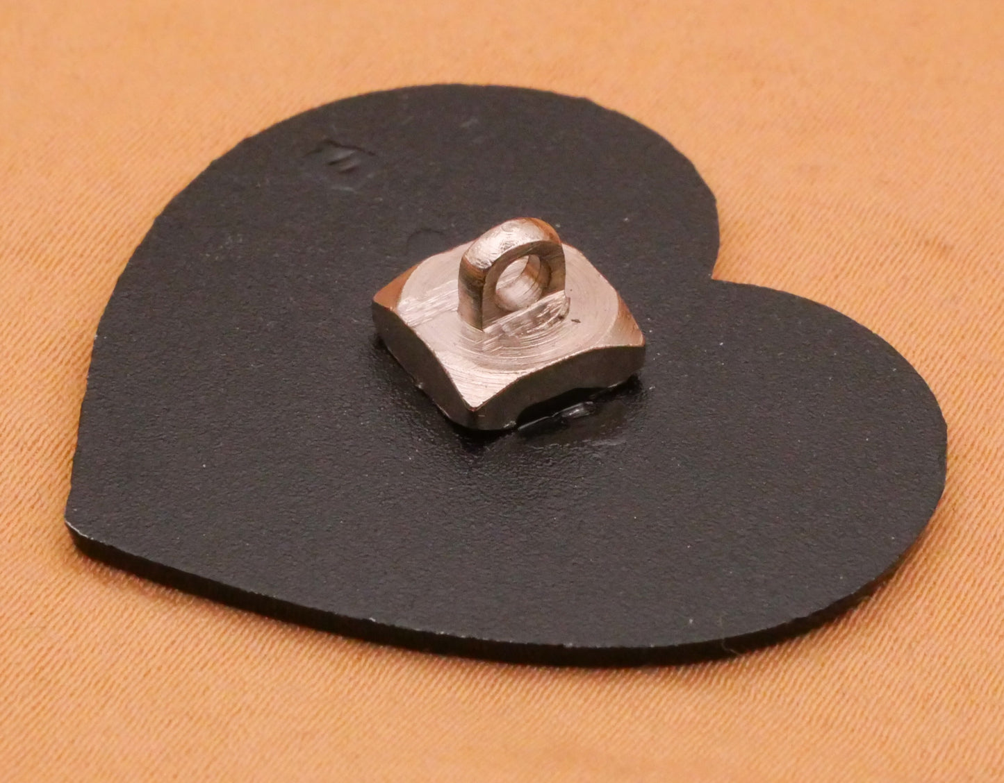 Heart Skeleton Kitty Cat Book Enamel Metal Large Button 32x36mm