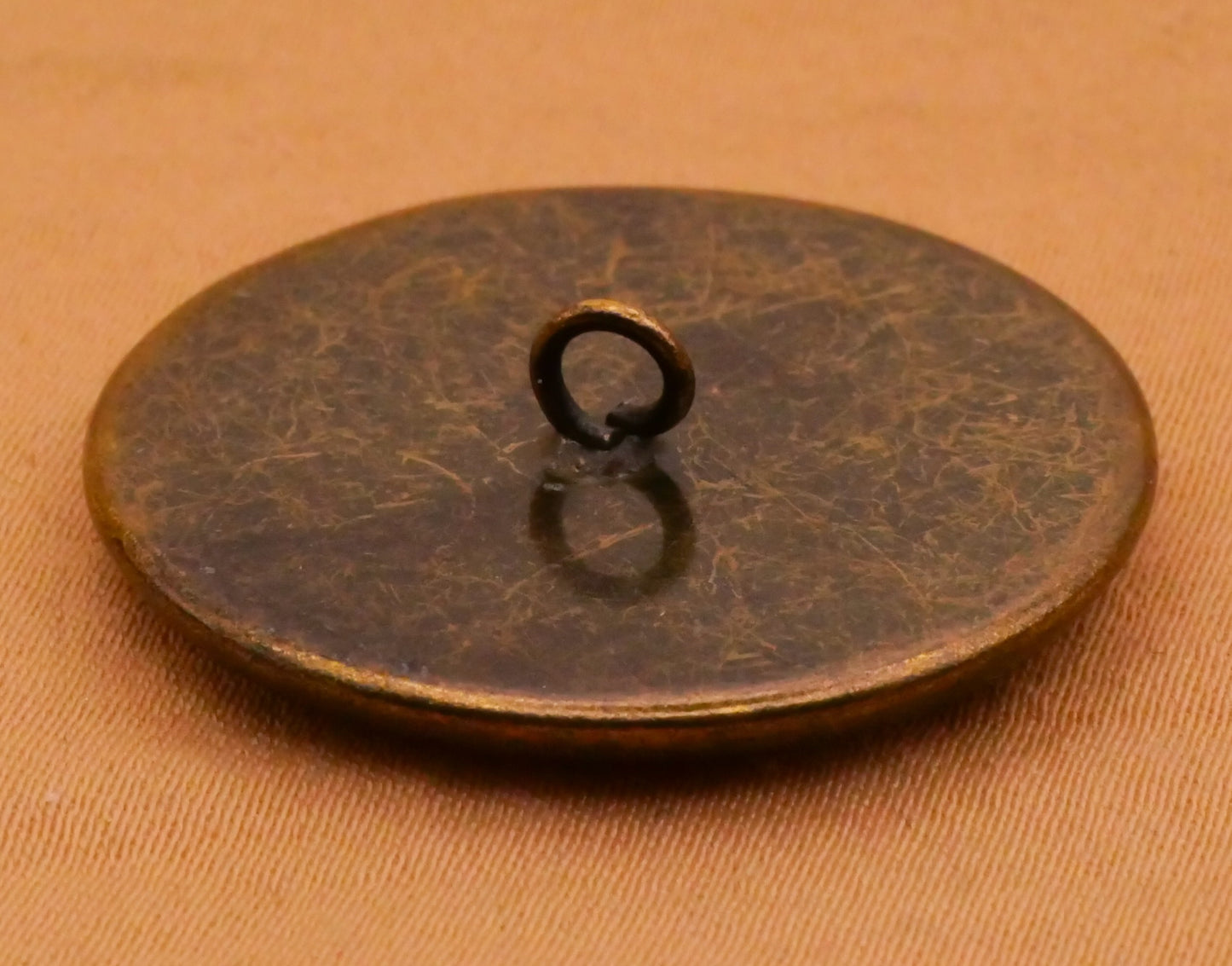 Thistle Dandelion Silver Bronze Two-Tone Metal Button 28mm