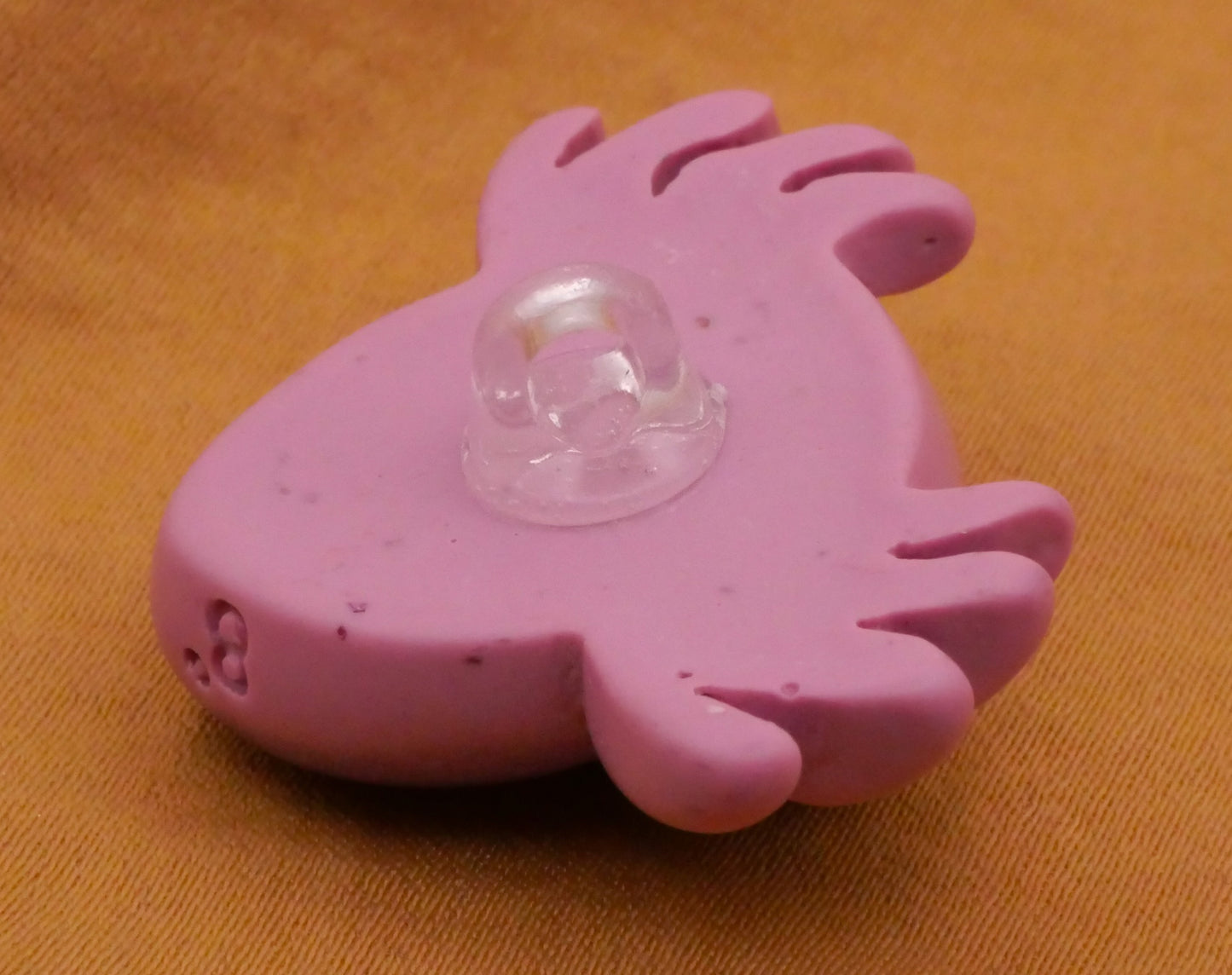 Spider Purple Heart Plastic Button 26x32mm