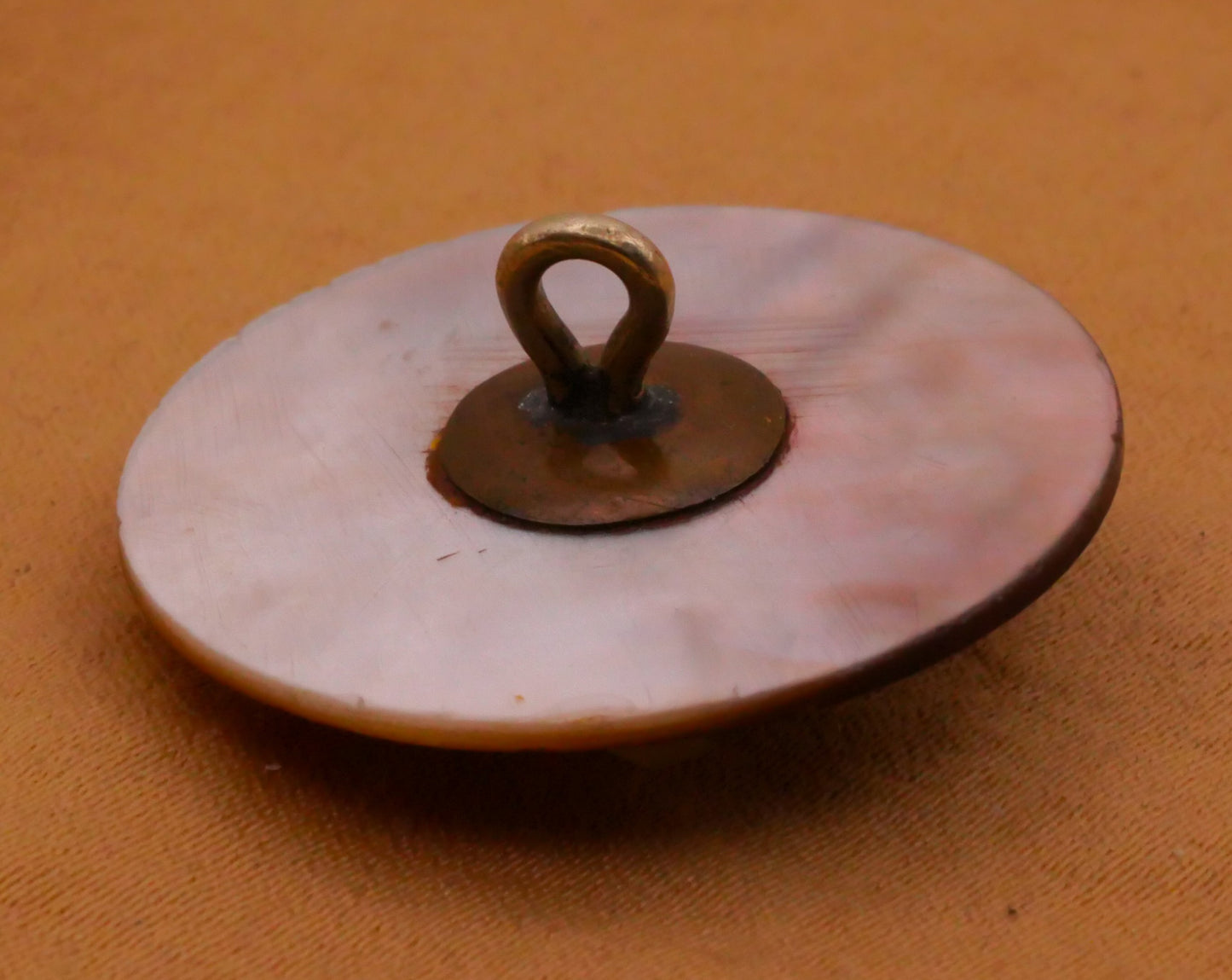 Athena Goddess Soldier Portrait Mother of Pearl Button 27mm