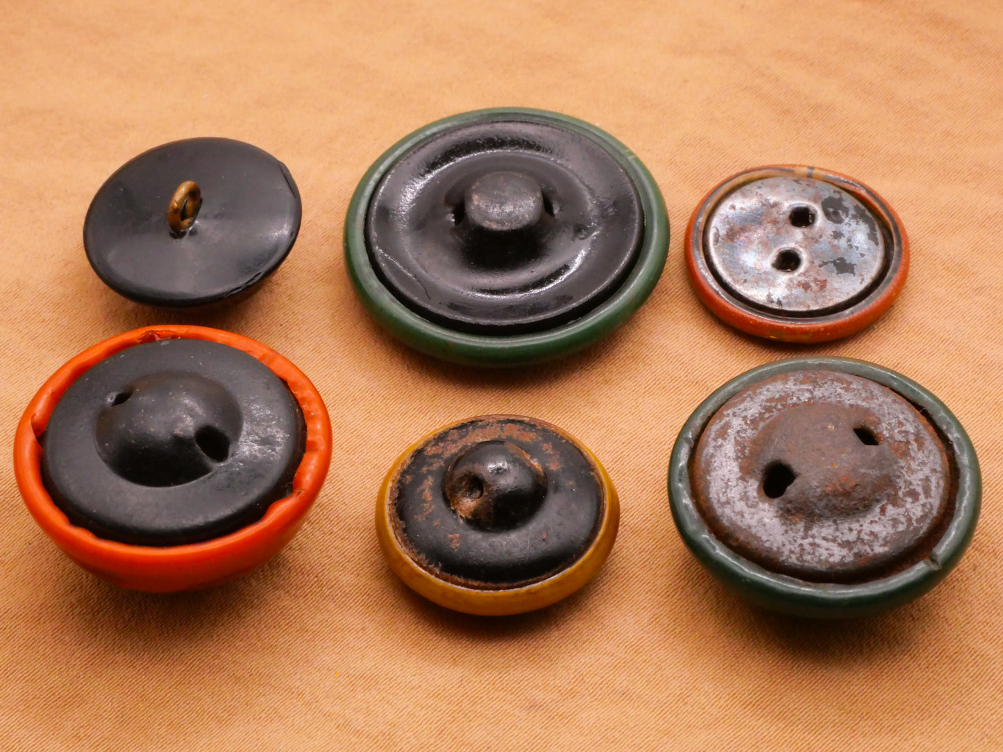 Tribal Design Celluloid Early Plastic Button Various 18-27mm