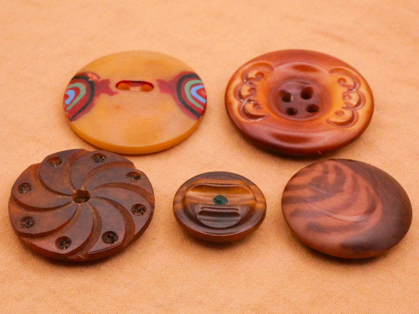 Vegetable Ivory Antique Tagua Nut Button Various 16-28mm