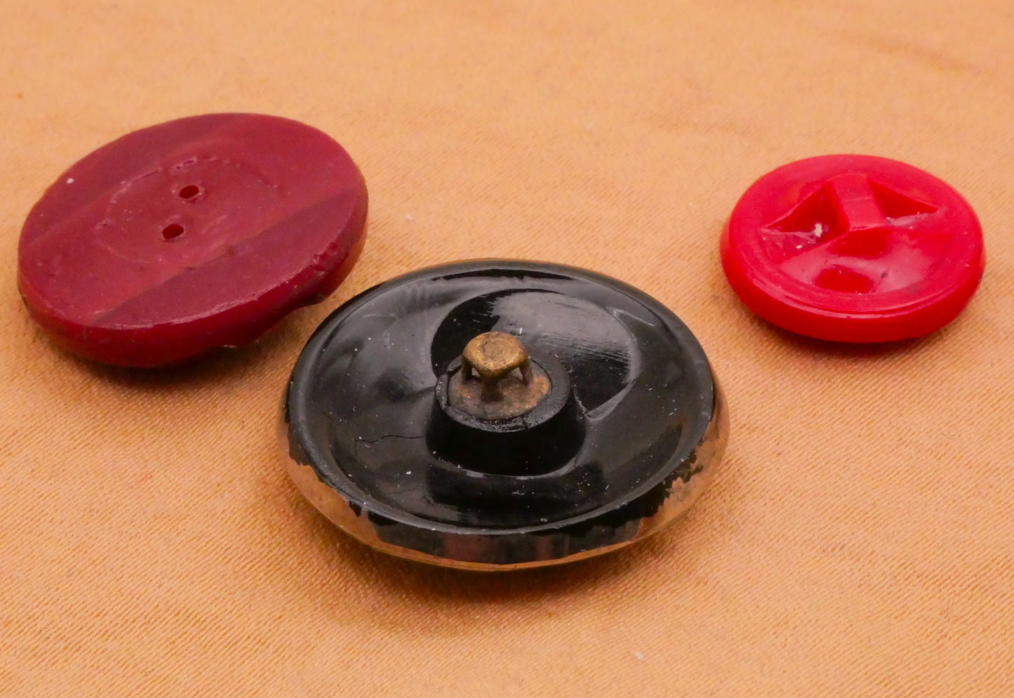 Art Deco Vintage Glass Button Various 13-22mm