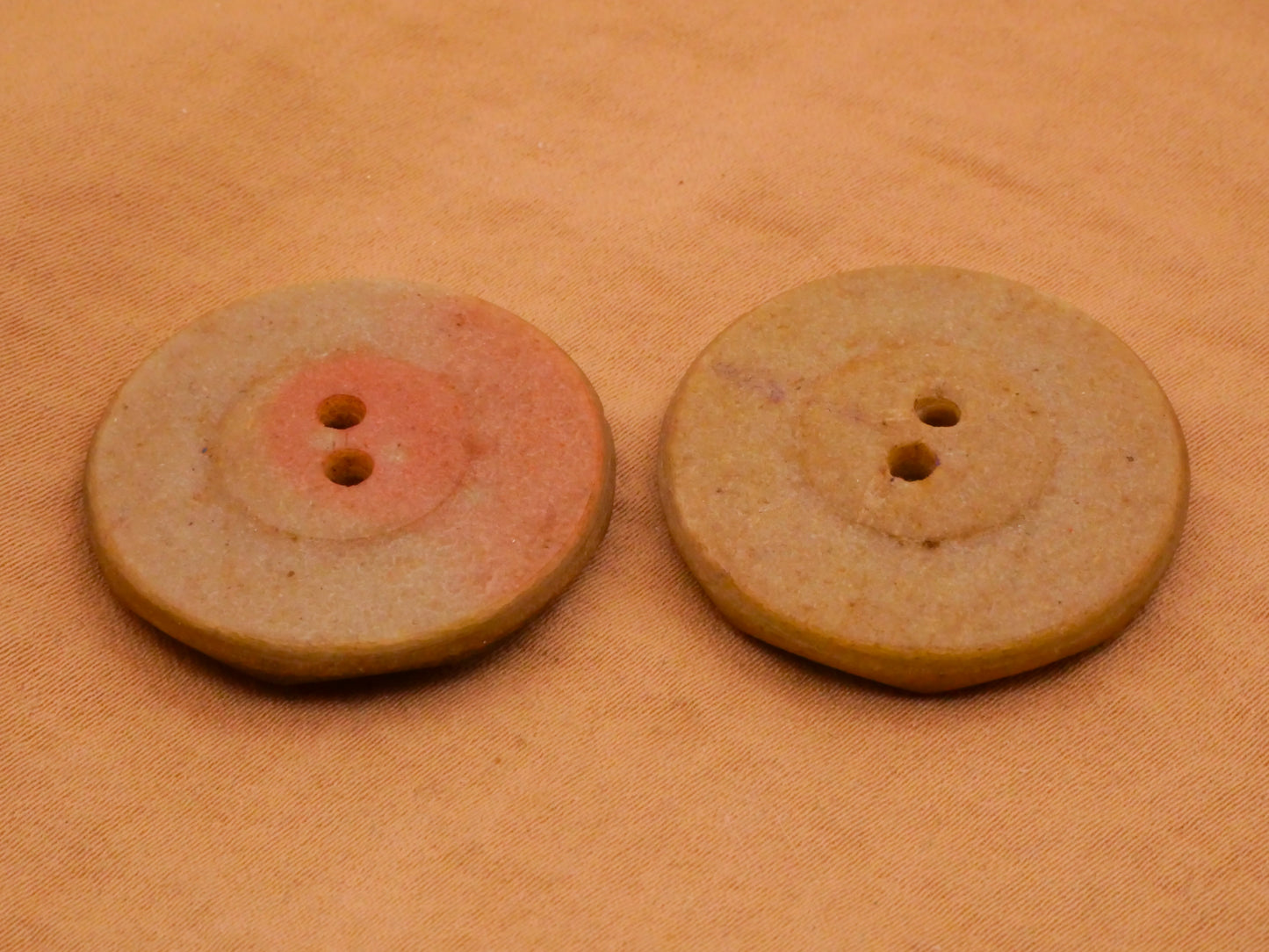 Natural Tone Art Deco Composition Early Plastic Pressed Button Various 29mm