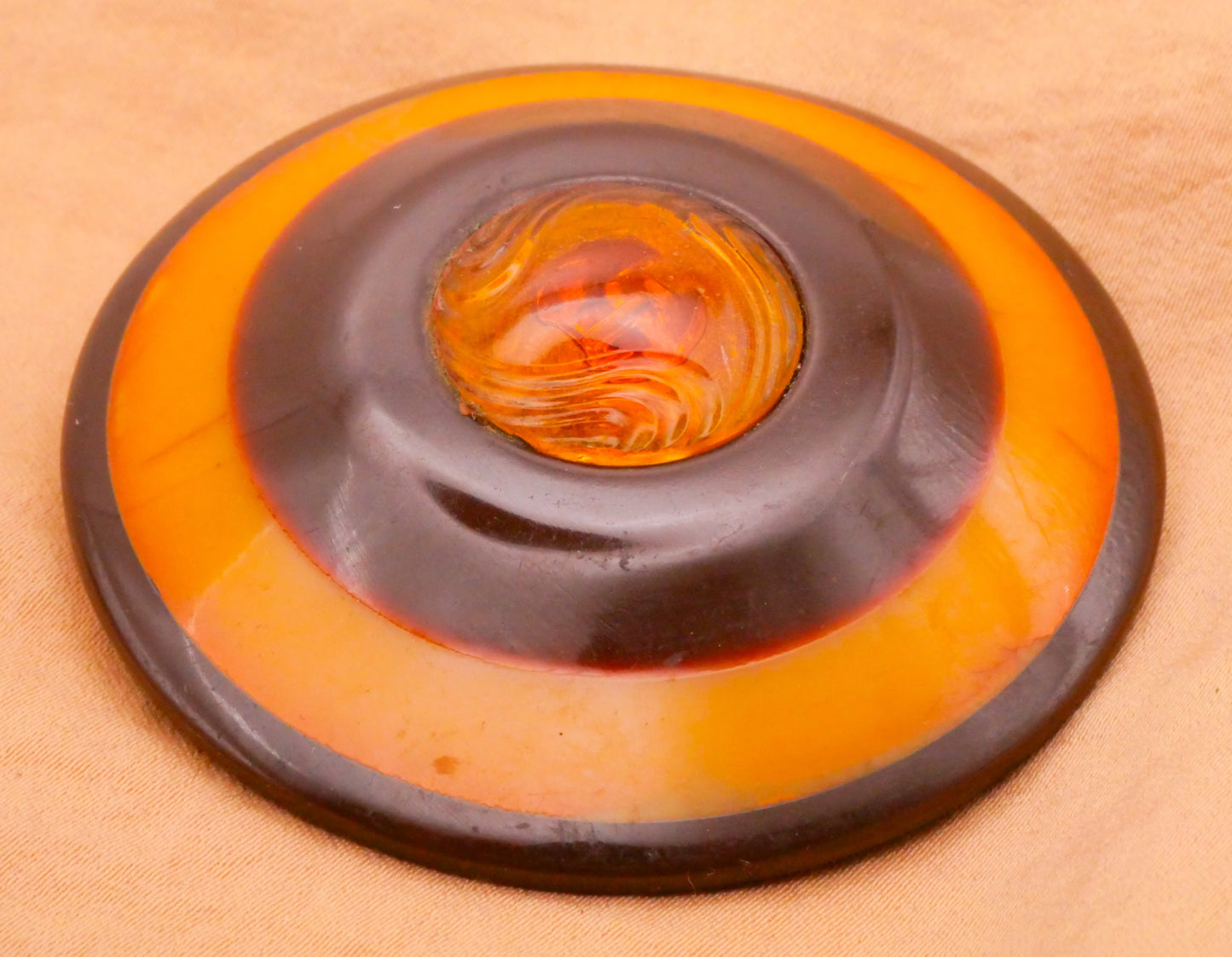 Chocolate Caramel Art Nouveau Extra-Large Button Various 55mm