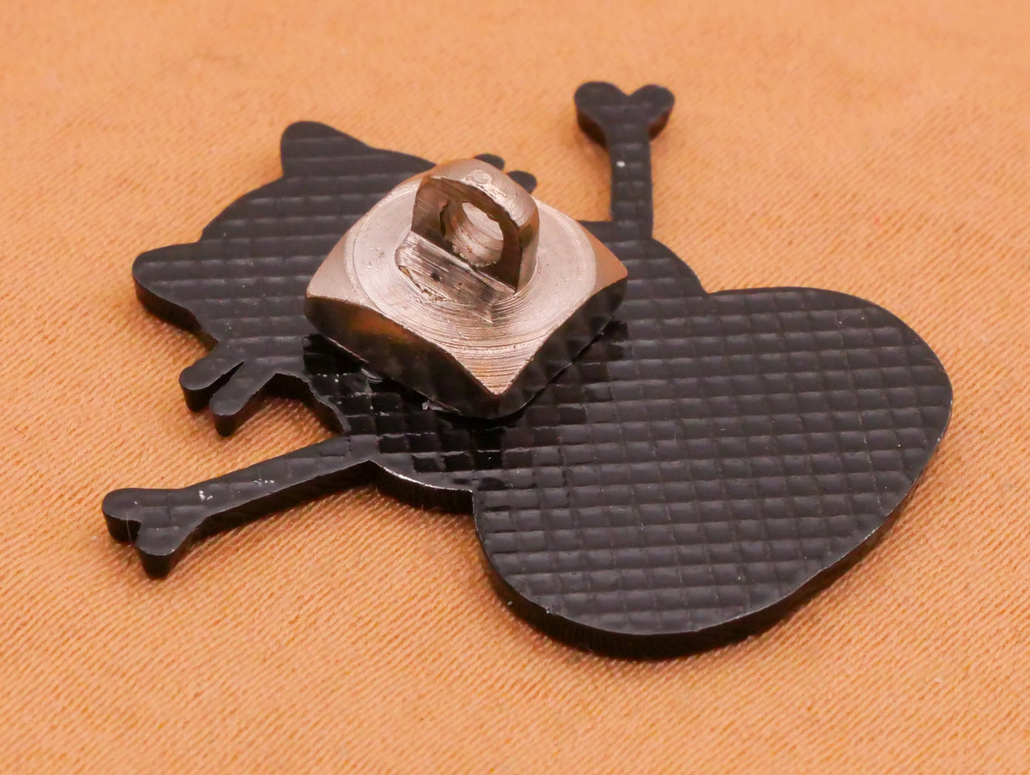 Kitty Cat Snowman Enamel Metal Button Various 27x30mm