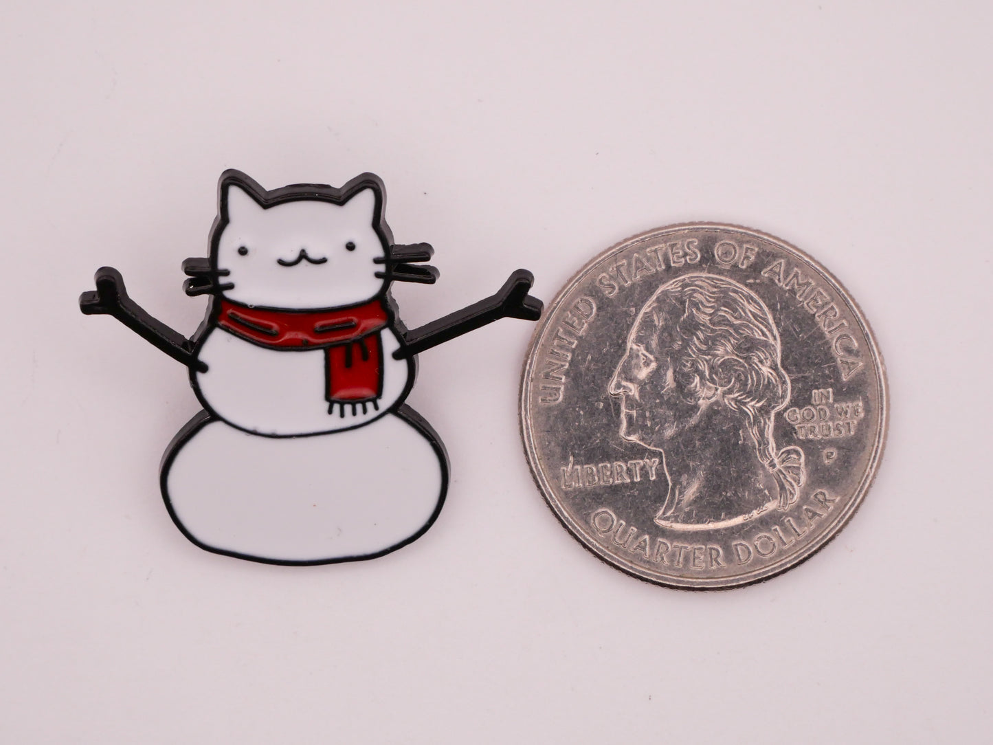 Kitty Cat Snowman Enamel Metal Button Various 27x30mm