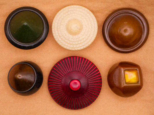 Conical Shape Celluloid Early Plastic Button Various 22-34mm