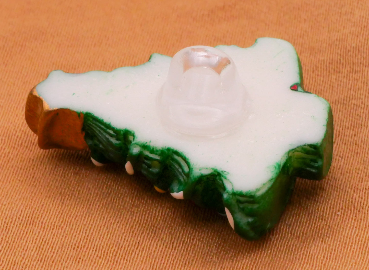 Christmas Tree Decor Glitter Plastic Assorted Set of Five Buttons 20-27mm