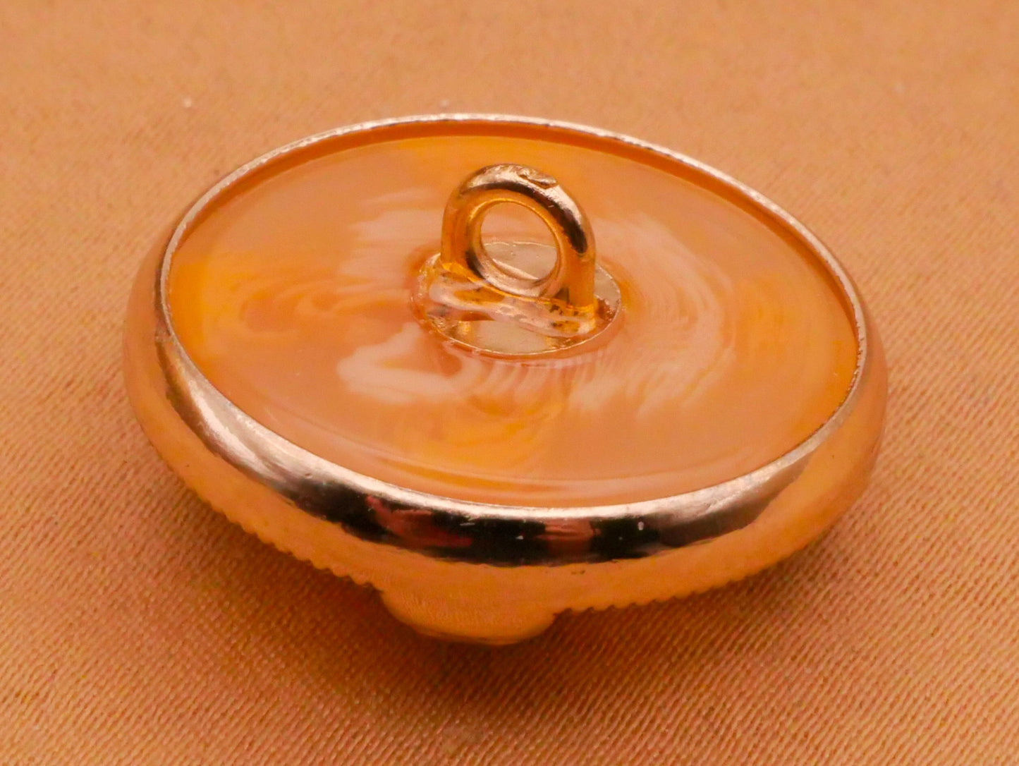 Cross Crown Top Rhinestone Plastic Metal Button 23mm