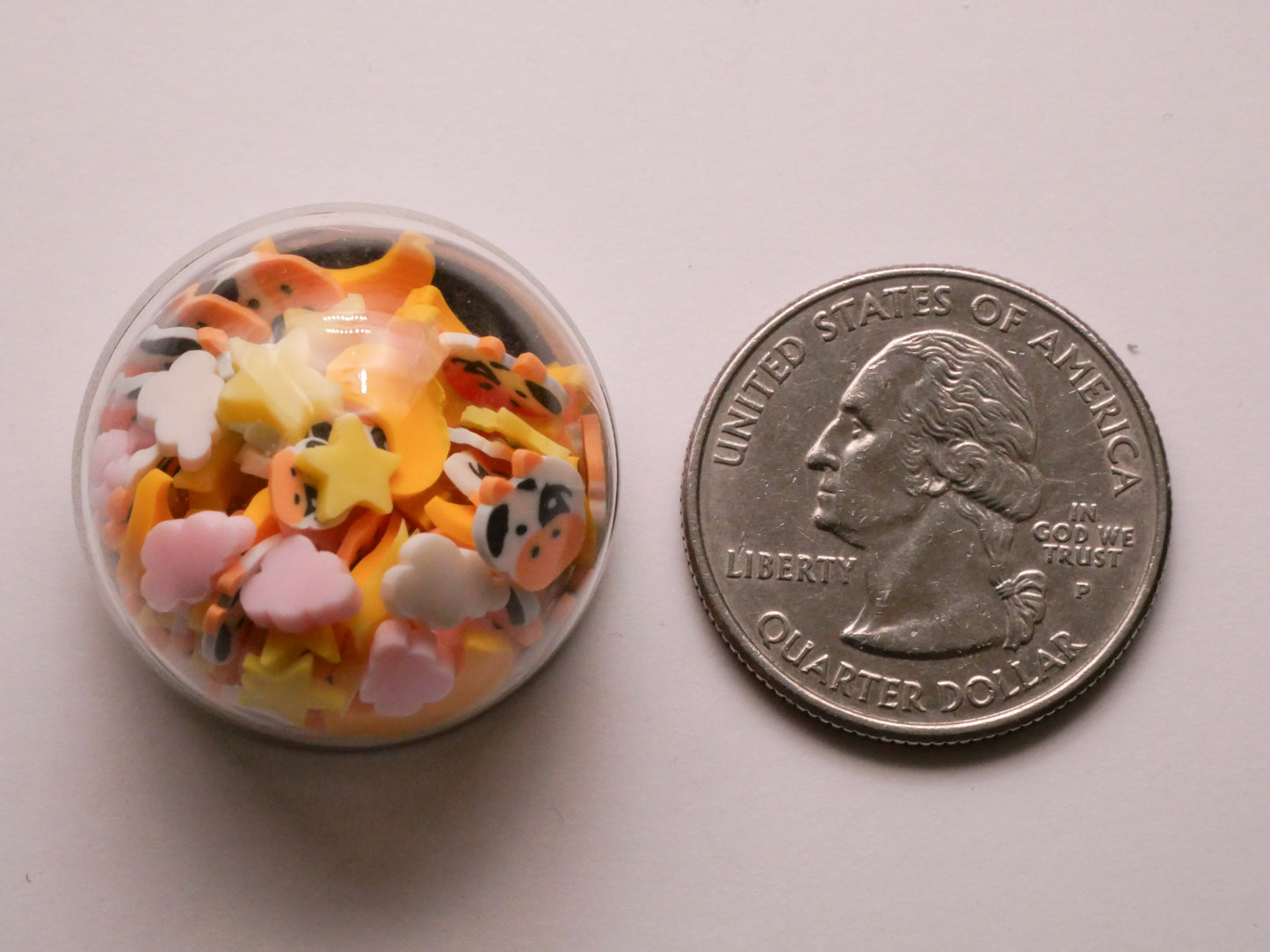 Cow Jumped Over The Moon Nursery Rhyme Moveable Button 27mm