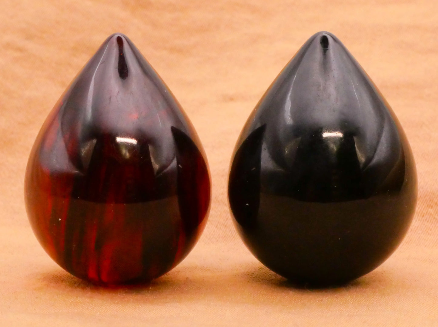 Teardrop Raindrop Bakelite Early Plastic Button Various 21x28mm