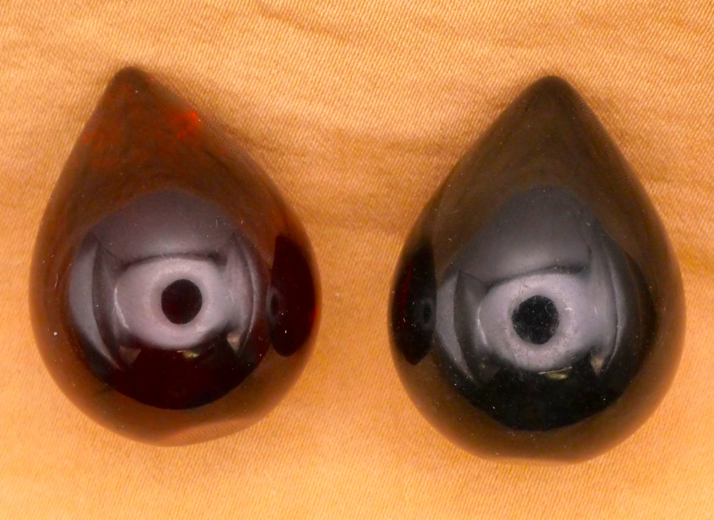 Teardrop Raindrop Bakelite Early Plastic Button Various 21x28mm