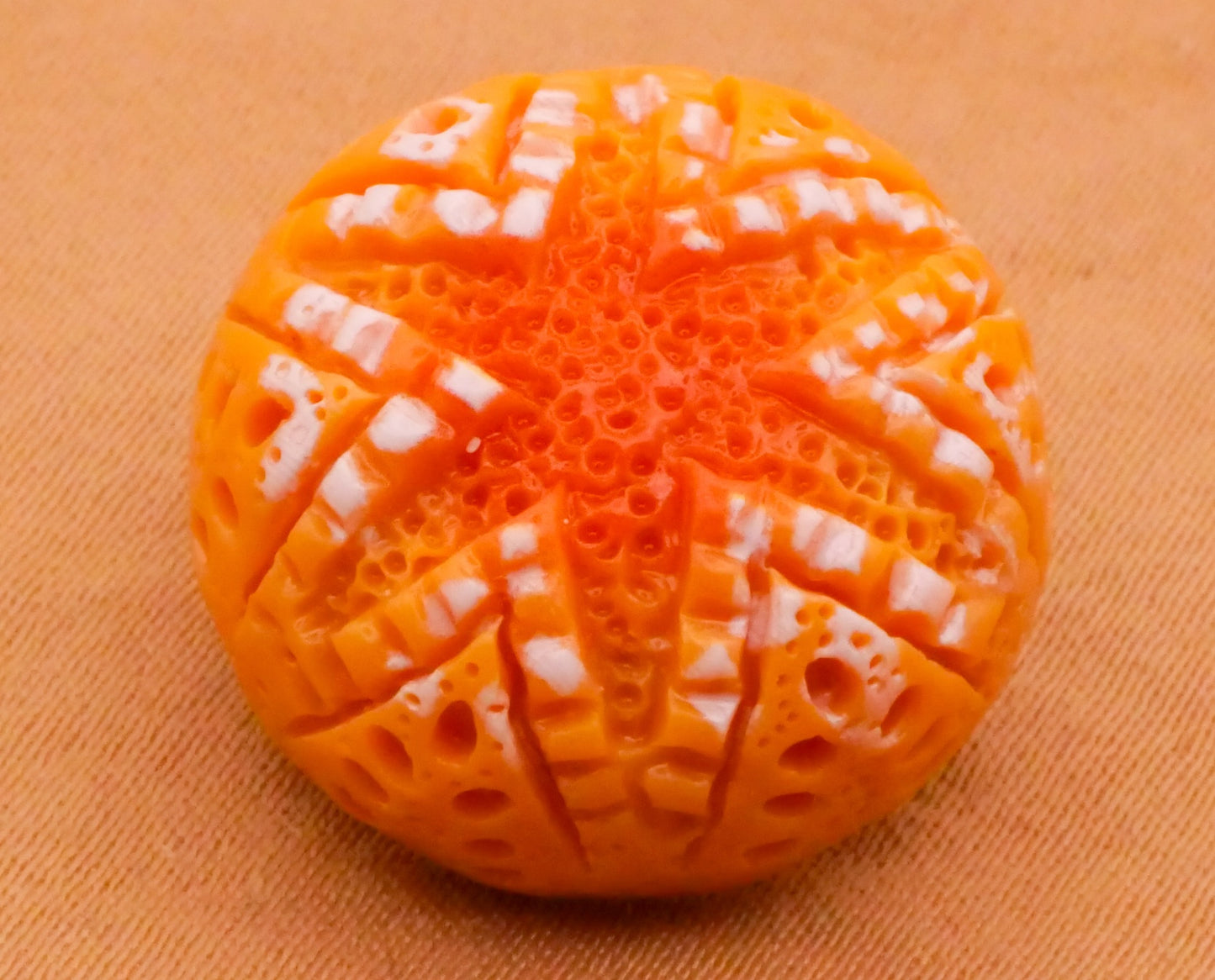 Bread Loaf Loaves Star Design Realistic Plastic Pair of Buttons 20mm