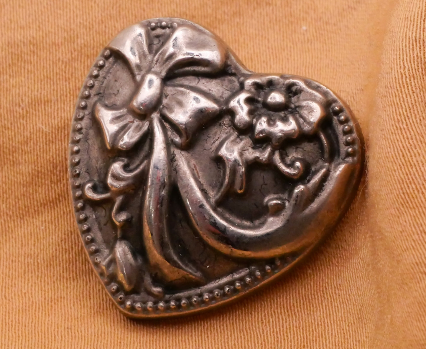 Heart Bow Flower Plastic Valentine Button Various 25mm