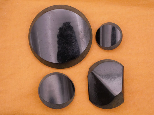 Shiny Matte Cute Edge Black Vintage Plastic Button Various 22-50mm