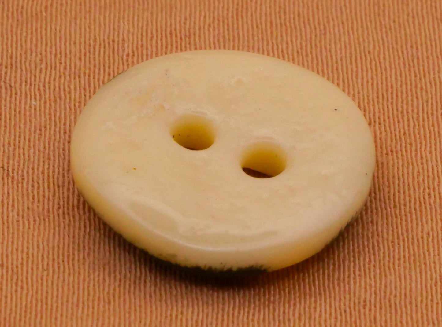 China Doll Girl Face Antique Button 16mm