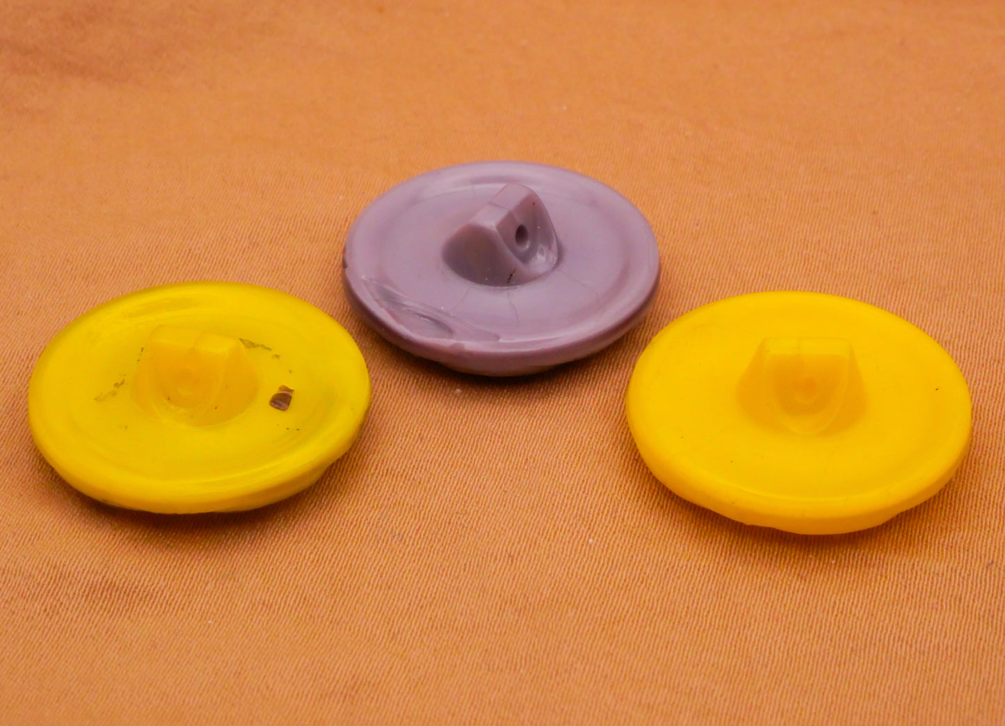 Flower Five Petal Vintage Glass Button Various 22mm